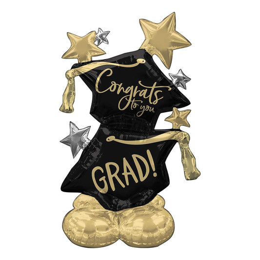 Anagram 51" AirLoonz Congrats to You Grad Hats Foil Balloons