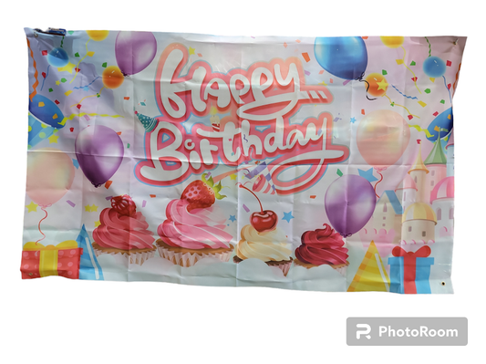 Happy Birthday Sweet Party Banner