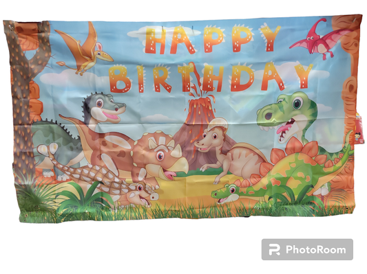 Happy Birthday Dino Banner