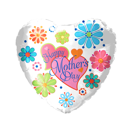 Party America 18" Happy Mother's Day Two Heart Balloon