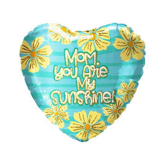 Party America 18" Mom you are My Sunshine Heart Balloon