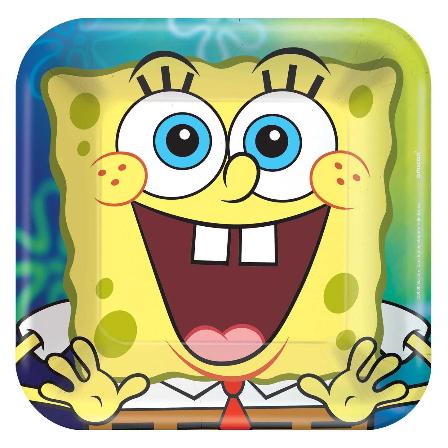 Spongebob 7" Plate 8ct