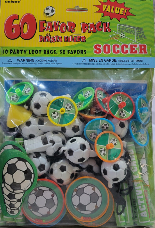 Soccer Favor Pack 60ct