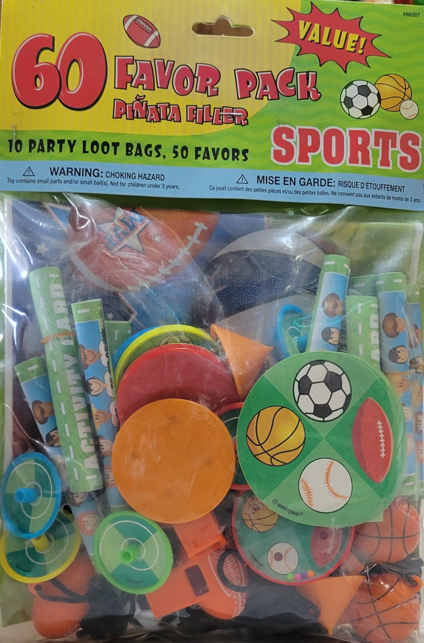 Sports Favor Pack 60ct