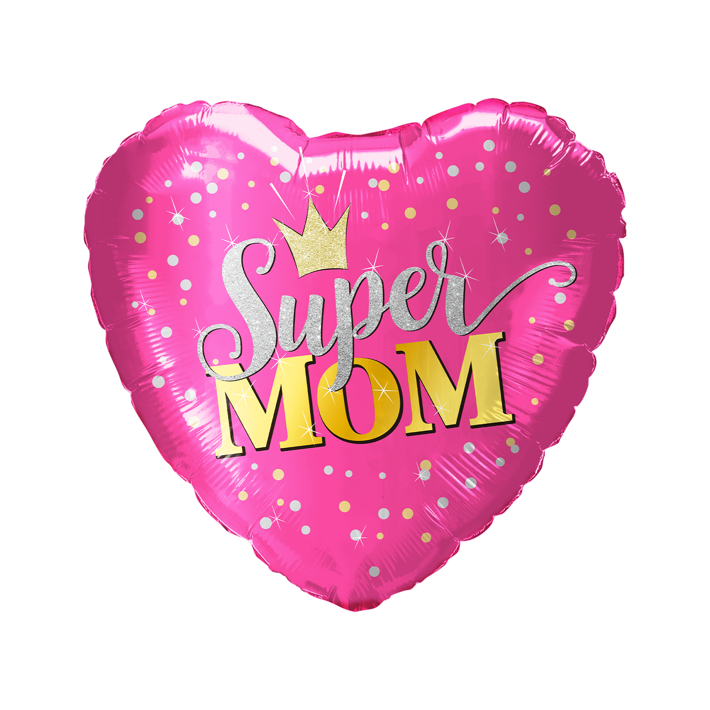 Party America 18" Super Mom Pink Heart Balloon