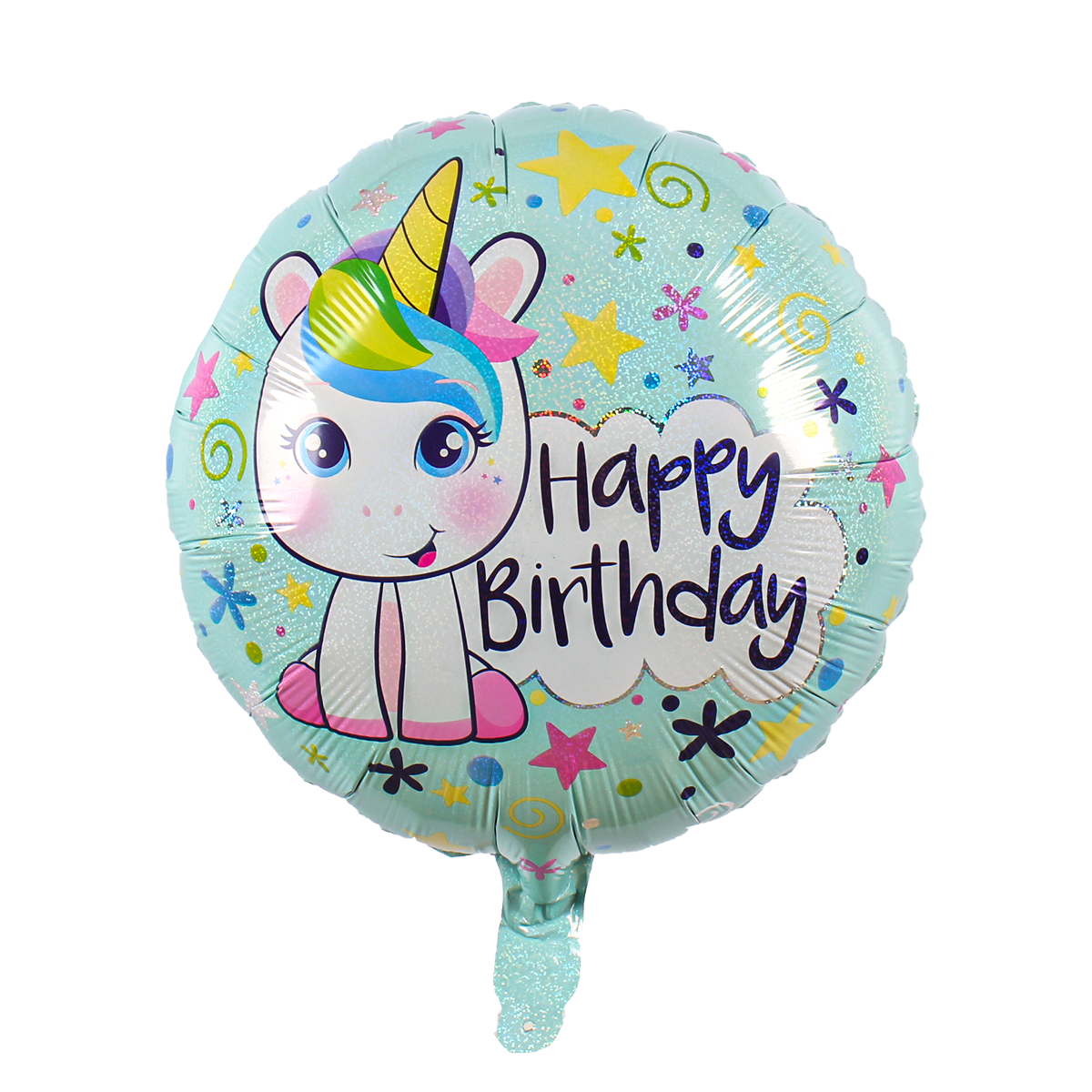 Party America 18" Happy Birthday Cute Baby Unicorn Balloon