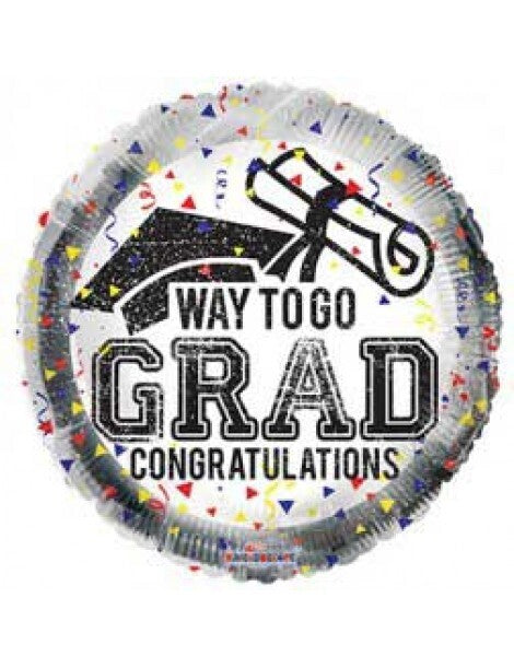 ConverUSA 18" Way to Gon Grad Congratulations Balloon-Flat