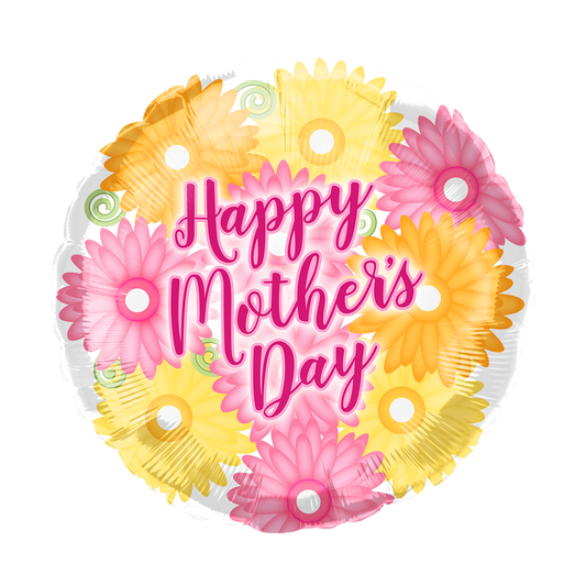 Party America 18" Happy Mother's Day Flowers Balloon