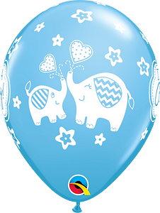 Qualatex 11"It's A Boy Elephants Latex Balloon 50ct