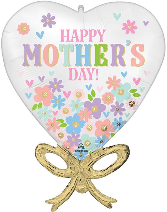 Anagram 28" happy Mother's Day Daisy Chain Bow Balloon-Pk