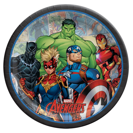 Marvel Avengers Powers Unite™ 9" Round Plates 8ct