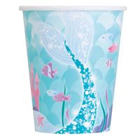 Mermaid 9oz Paper Cups 8ct