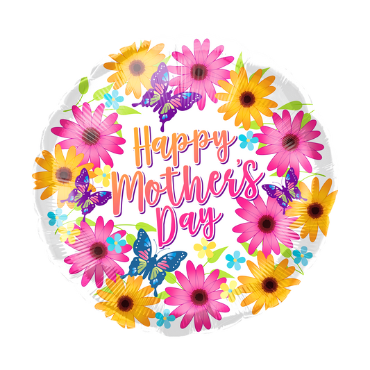 Party America 18" Happy Mother's Day Flowers Balloon