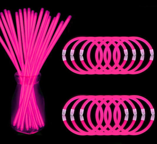 Pink Glow Sticks 12pc