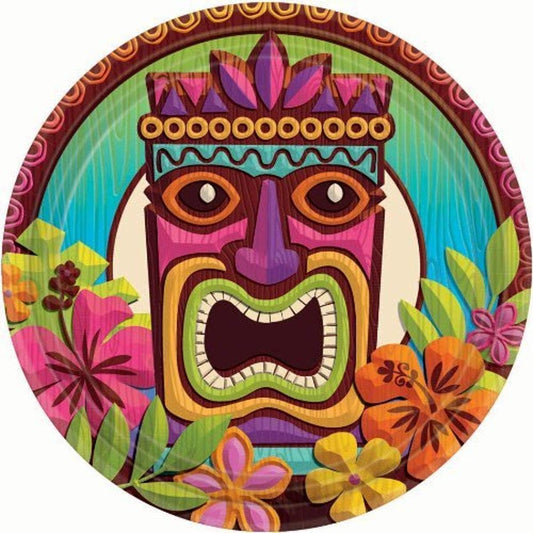 Tropical Tiki 9in Paper Plates 60ct
