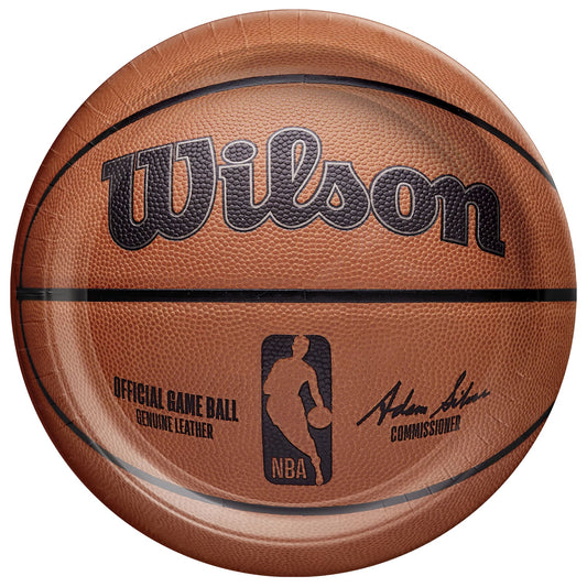 NBA Wilson 9" Round Plates 18ct