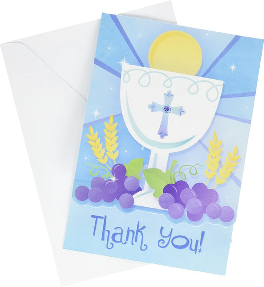 First Communion Invitation & Thank You Card 20ct