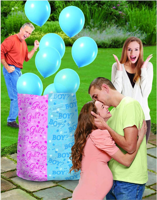 Gender Reveal BOY Balloon Release Sack 8- 12" Blue Balloons
