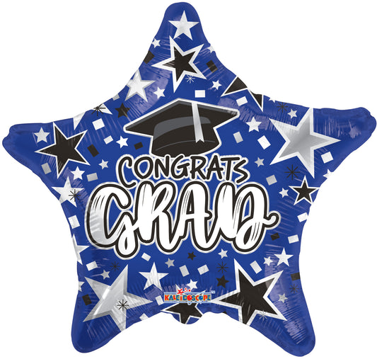 Conver USA 18" Congrats Grad Blue Star