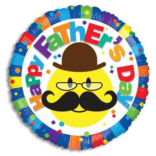 ConverUSA 18" Happy Father's Day Smiley Balloon-Flat
