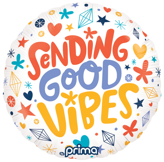 Prima 18” Round Sending Good Vibes Balloon