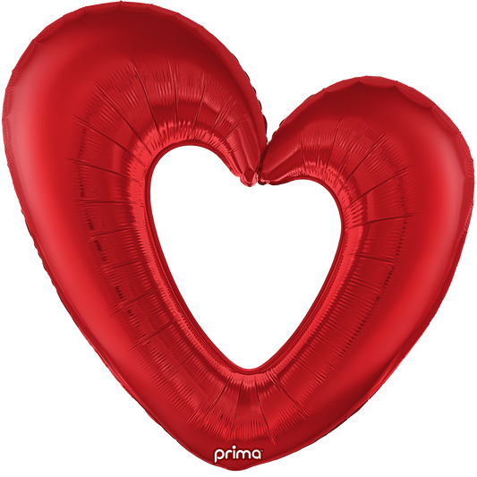 Prima 40" Red Open Heart Balloon