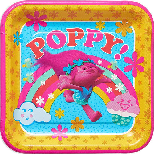 Trolls Poppy 9 Paper Plates 8ct – Winner Party