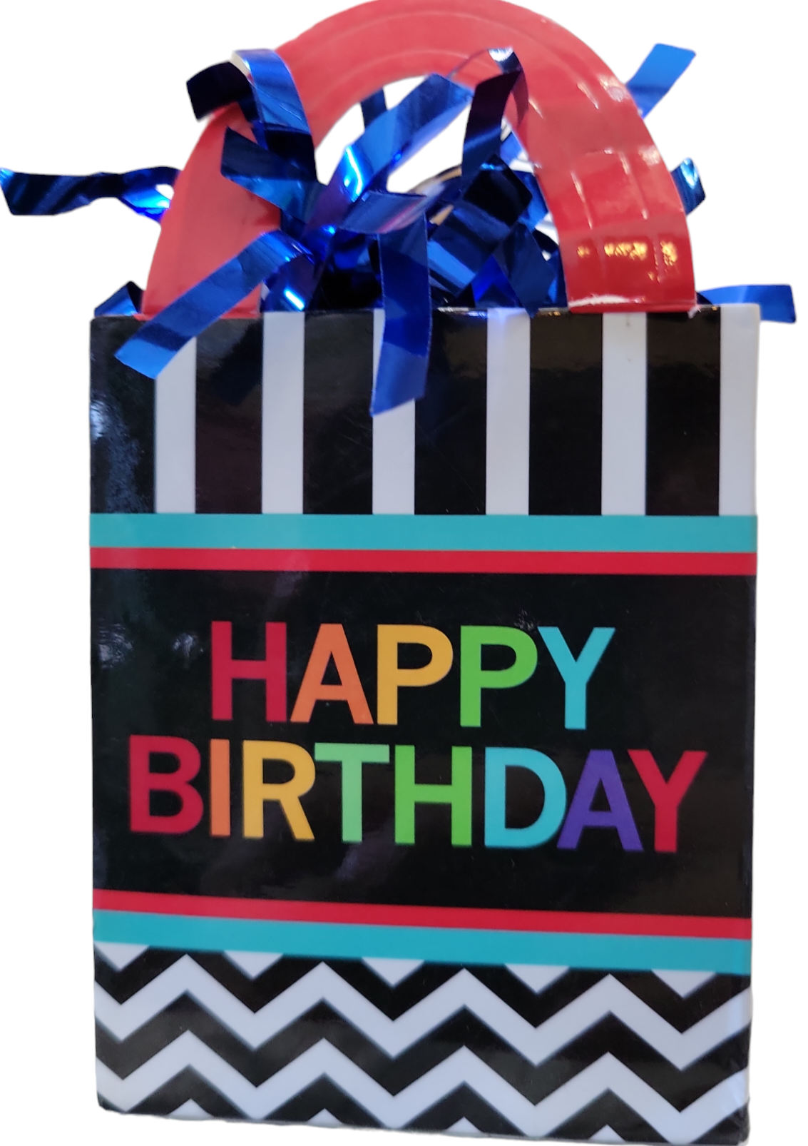 Stripe Happy Birthday Balloon Weight – Winner Party