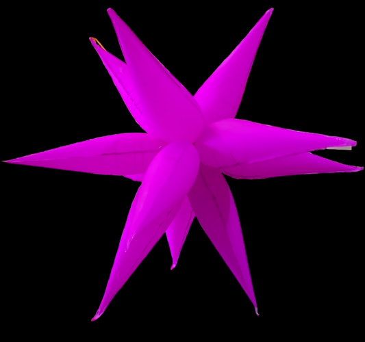 Winner Party 26" Neon Purple Star-Burst Balloon