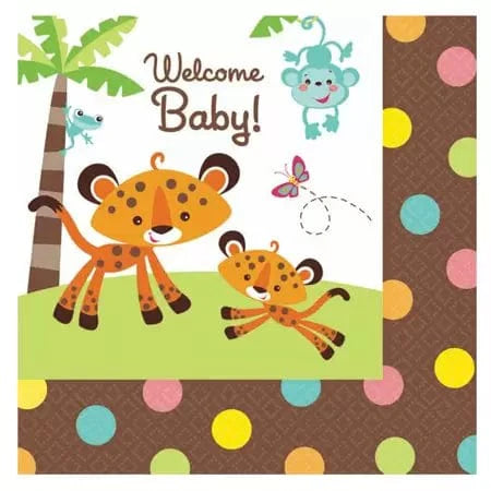 Fisher Price Welcome Baby! Beverage Napkins 16ct
