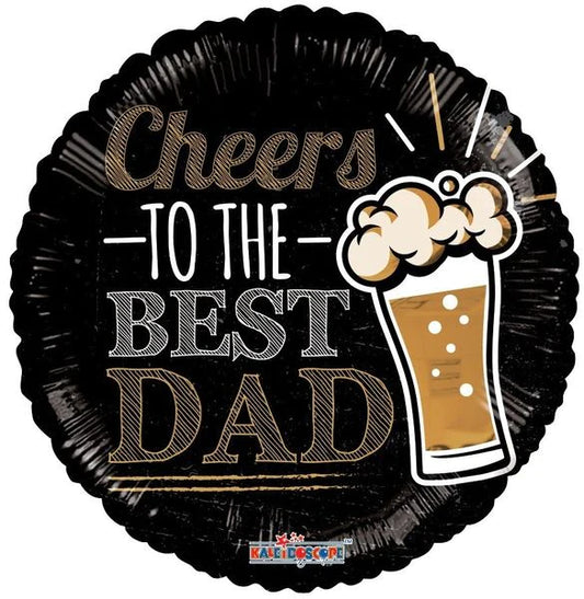 ConverUSA 18" Cheers To Best Dad Balloon-Flat