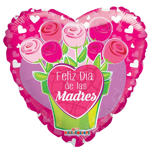 ConverUSA 18" Feliz Dia Madres Flower Pot Balloon-Flat