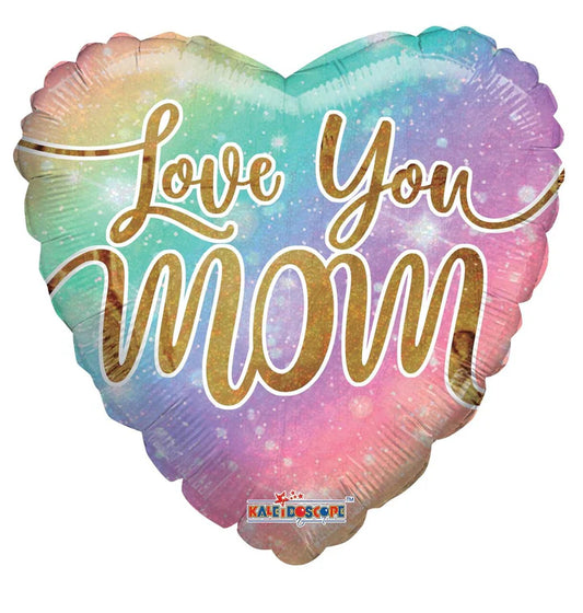 ConverUSA 18" Love You Mom Rainbow Balloon-Flat