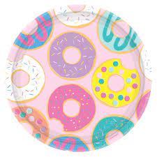 Donut Party 9" Plate 8ct