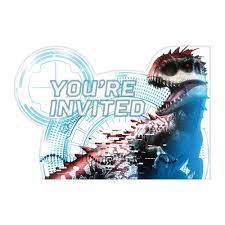 Jurassic World Invitations 8ct
