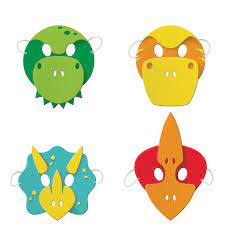 Dino Party Foam Masks 4ct