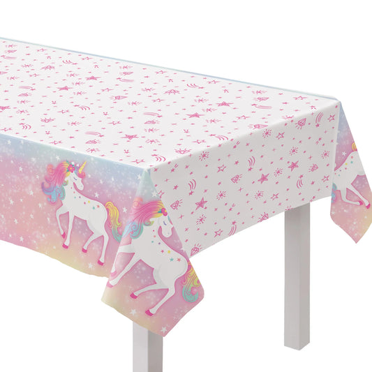 Enchanted Unicorn Plastic Table Cover 1pc