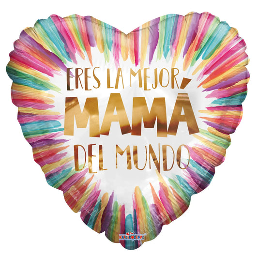 ConverUSA 18" Eres La Mejor Mama Del Mundo Balloon-Flat