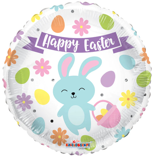 ConverUSA 18" Happy Easter Bunny & Eggs Balloon-Flat
