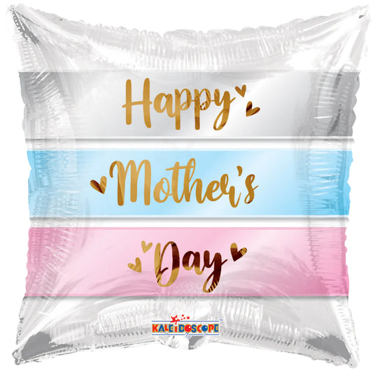 ConverUSA 18" Happy Mother's Day Lines Balloon-Flat