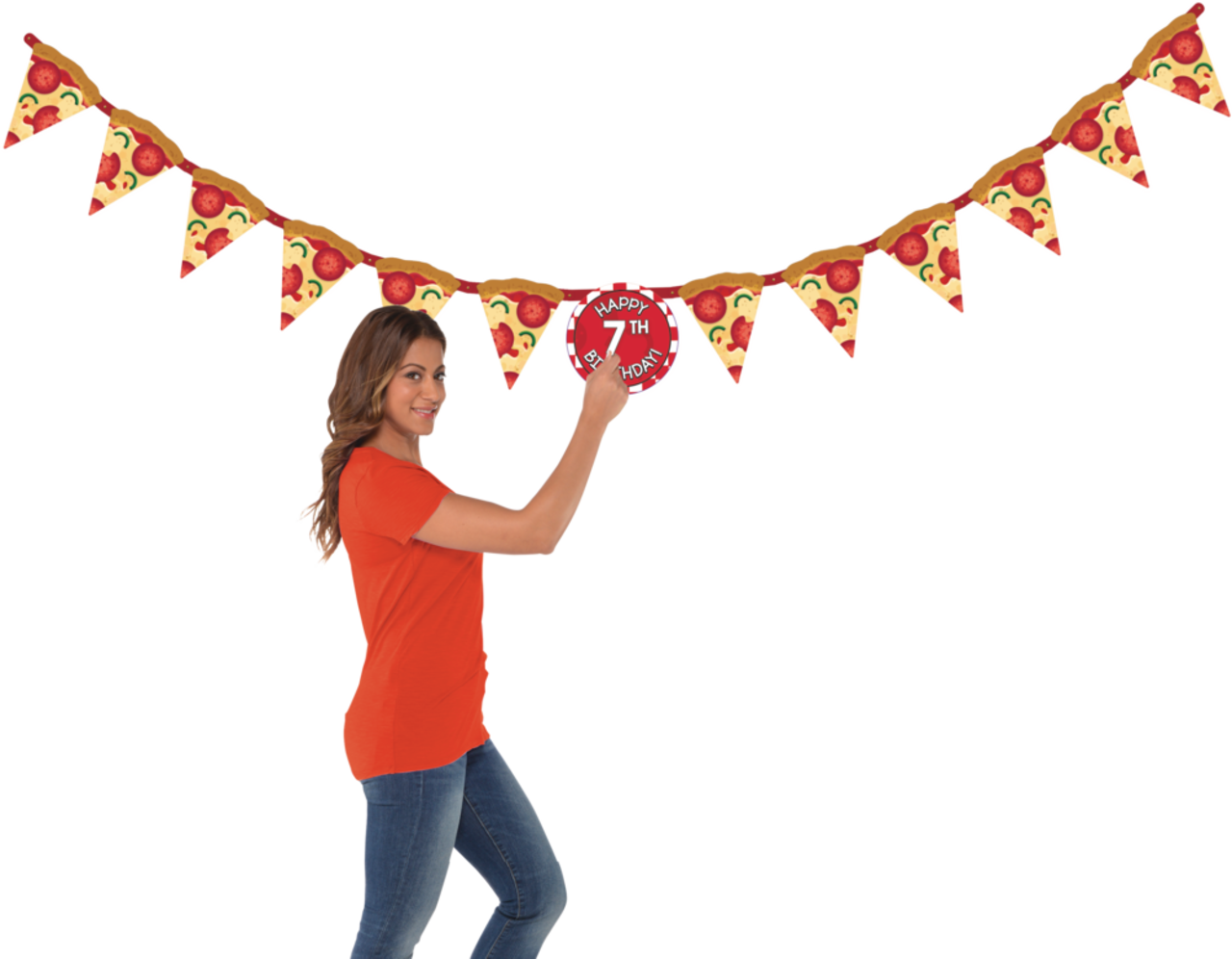 Pizza Party Birthday Banner Kit 9ft