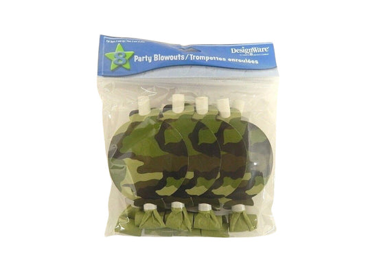 Camo  Party Blowouts 8ct