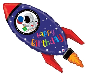 Betallic 40" Happy Birthday Rocket Balloon