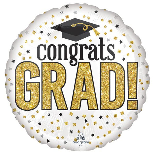 Angram 28" Congrats Grad! Sparkles Balloon
