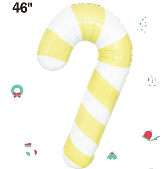 Winner Party 46" Yellow Candy Cane