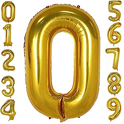 Party America 34" Gold Jumbo Numbers