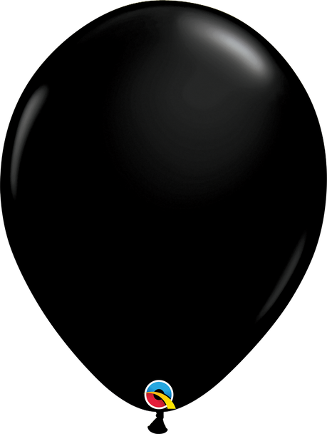 Qualatex 16" Black Latex Balloon 50ct