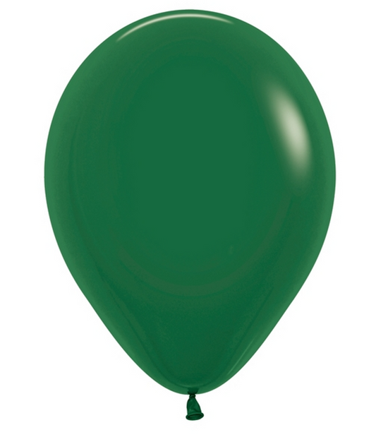 Sempertex 11" Fashion Forest Green Latex Balloon 100ct