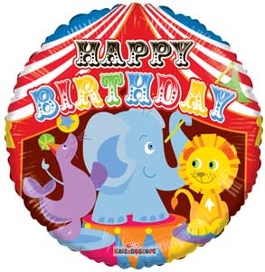 Conver USA 18" Happy Birthday Circus Balloon