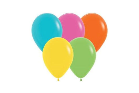 Betallatex 5" Latex Balloon - Fashion Tropical Assortment - 100ct
